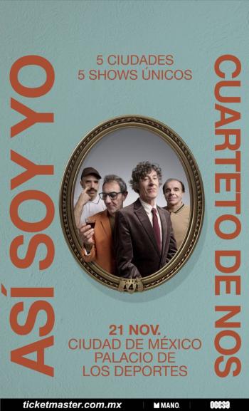 ¡Cuarteto de Nos regresa a M&eacute;xico con su tour 