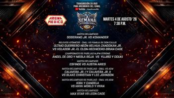 ¡El Martes arrancar&aacute; la semana internacional en la Arena M&eacute;xico con un gran cartel!