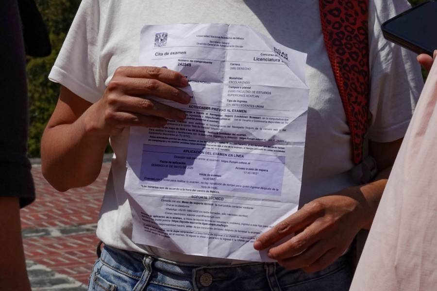 Convocan a amparo colectivo contra examen de control de la UNAM