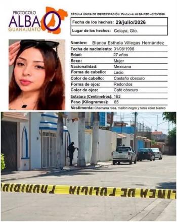 Hallan cuerpo de joven buscada por Protocolo Alba en Celaya