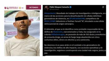 Capturan en CDMX a “Dientes de Oro”, presunto integrante del Tren de Aragua