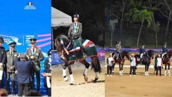 Ej&eacute;rcito Mexicano gana oro en adiestramiento ecuestre en Juegos Centroamericanos y del Caribe
