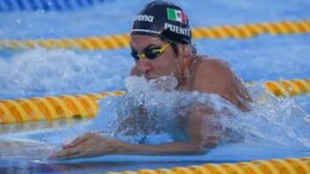 Andr&eacute;s Puente gana oro en 50 metros pecho en Juegos Centroamericanos