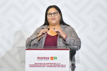 Citlalli Hern&aacute;ndez niega actos anticipados de campa&ntilde;a en actividades de Andrea Ch&aacute;vez