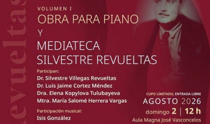 Presentan primer volumen de la obra integral de Silvestre Revueltas y la Mediateca Revueltas