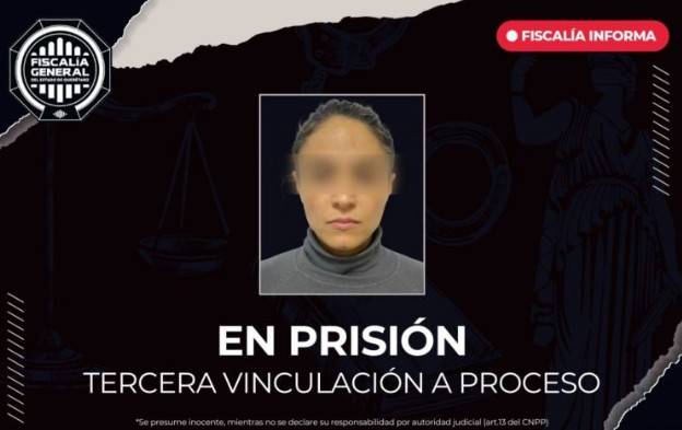 Vinculan a proceso tres veces a mujer en Querétaro; permanecerá en prisión