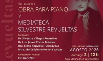 Presentan primer volumen de la obra integral de Silvestre Revueltas y la Mediateca Revueltas