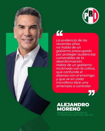 Presidenta responde a Alito Moreno: “el INE no es propiedad de ning&uacute;n partido”