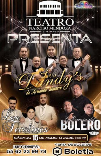 LOS DANDYS, LOS TECOLINES Y LA ESENCIA DEL BOLERO LLEVAN SU LEGADO ROM&Aacute;NTICO A PUEBLA Y CUAUTLA
