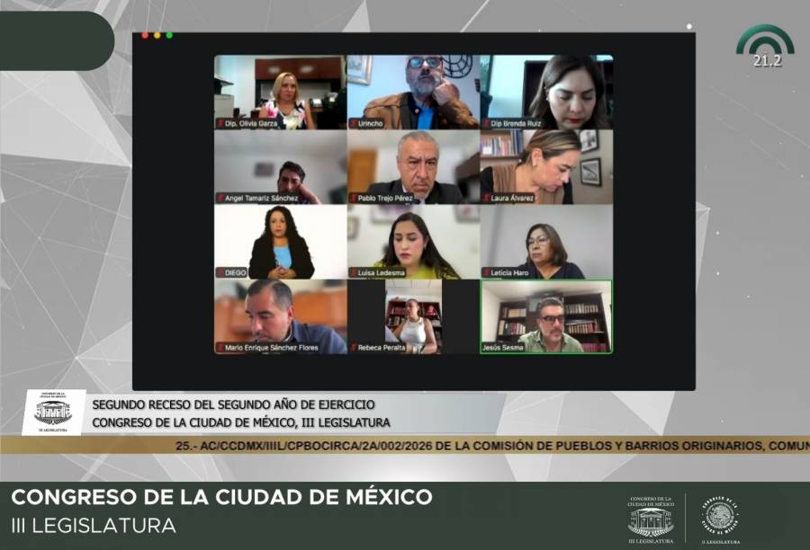 Congreso capitalino ajusta calendario y confirma integrantes de Parlamentos 2026    