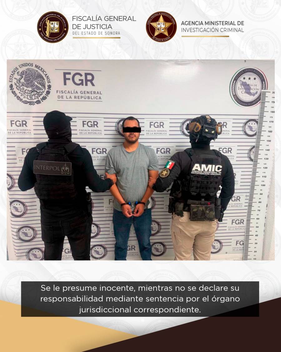 Detienen en Sonora a hombre buscado por Estados Unidos con fines de extradición