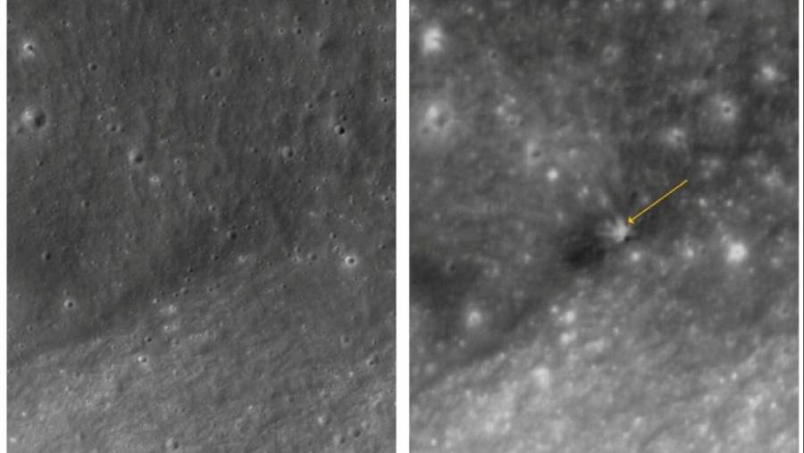 Satélite Danuri capta imágenes del impacto de cohete de SpaceX en la Luna    