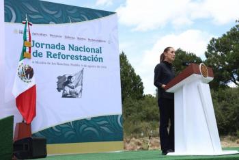 Sheinbaum encabeza inicio de la Jornada Nacional de Reforestaci&oacute;n 2026