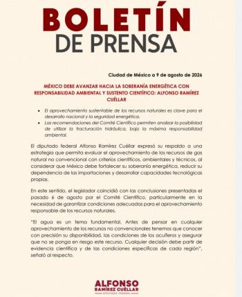 M&eacute;xico debe evaluar gas no convencional con criterios cient&iacute;ficos y ambientales: Alfonso Ram&iacute;rez Cu&eacute;llar
