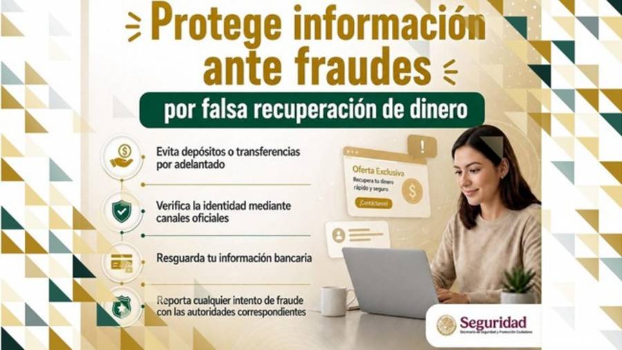 SSPC alerta sobre fraudes con falsas ofertas de recuperación de dinero  