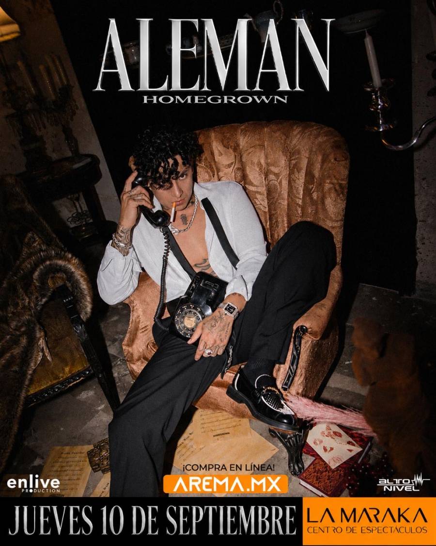 ALEMÁN REVENTARÁ LA MARAKA: EL ÍDOLO DEL RAP LLEGA CON UN SHOW ÍNTIMO Y DEMOLEDOR*