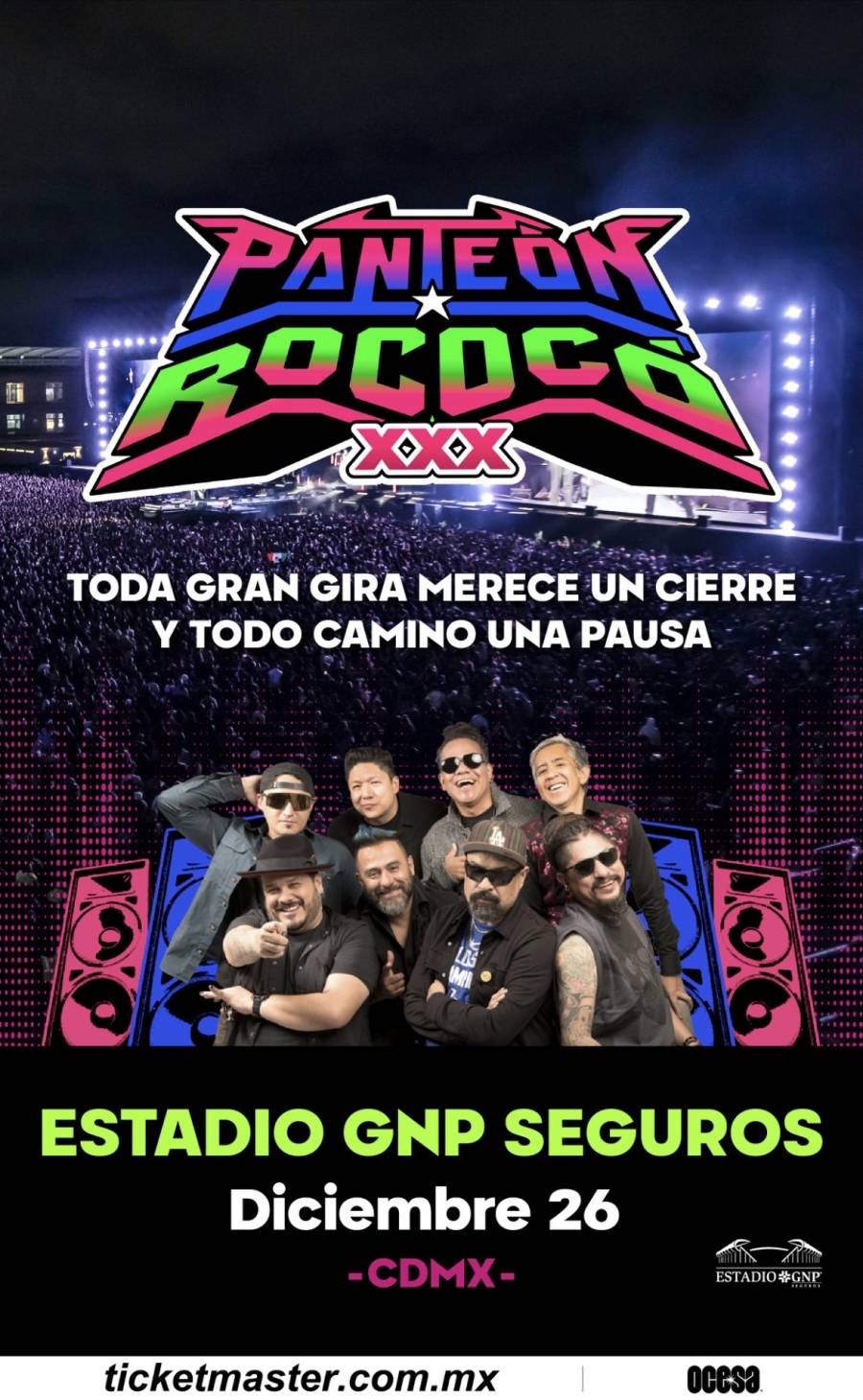 El sorprendente ritual del ska llegará a su clímax: Panteón Rococó anuncia el gran cierre de su gira de XXX aniversario en el Estadio GNP Seguros