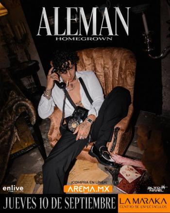 ALEM&Aacute;N REVENTAR&Aacute; LA MARAKA: EL &Iacute;DOLO DEL RAP LLEGA CON UN SHOW &Iacute;NTIMO Y DEMOLEDOR*