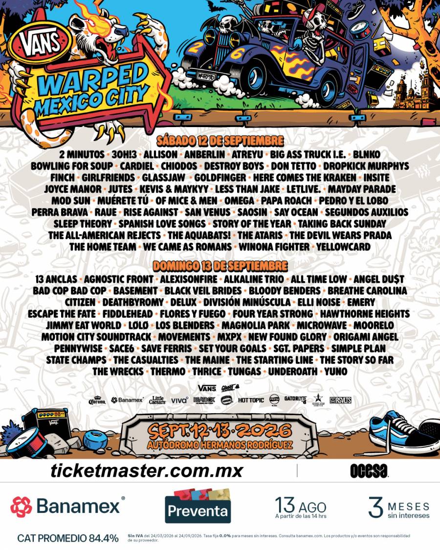 VANS WARPED TOUR M&Eacute;XICO EST&Aacute; A LA VUELTA DE LA ESQUINA...
