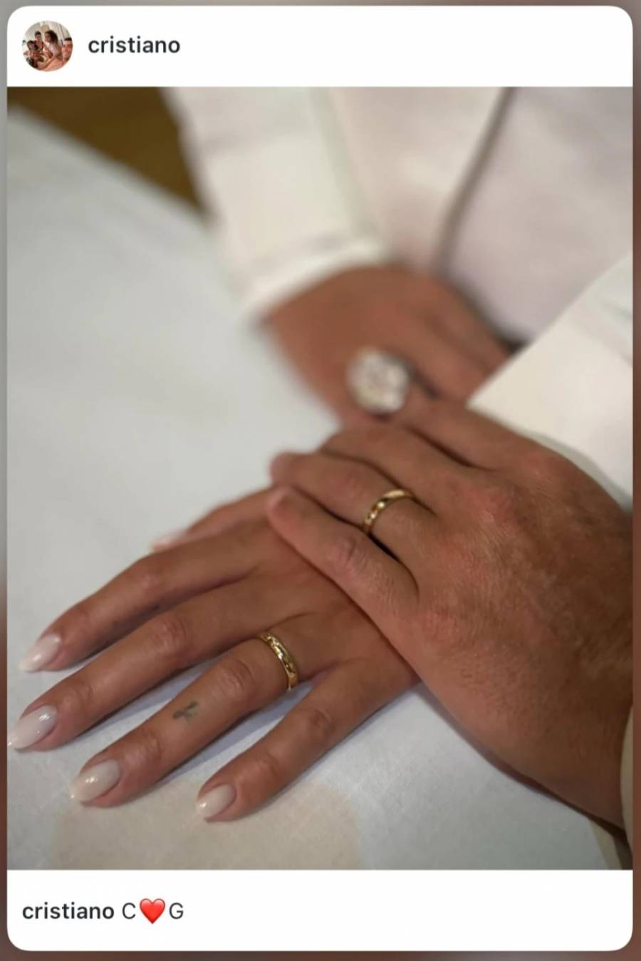 Cristiano Ronaldo y Georgina Rodríguez confirman su matrimonio en Portugal