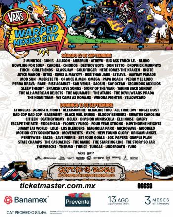 VANS WARPED TOUR M&Eacute;XICO EST&Aacute; A LA VUELTA DE LA ESQUINA...