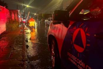 Lluvias provocaron 9 reportes de afectaciones anoche en el municipio de Quer&eacute;taro