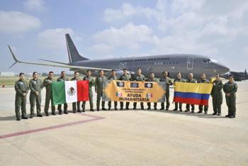 M&eacute;xico env&iacute;a 58.5 toneladas de ayuda humanitaria a Colombia tras sismo de 7.4
