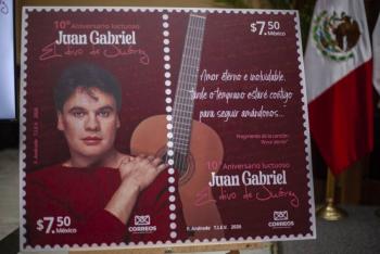 Correos de M&eacute;xico dedica emisi&oacute;n especial a Juan Gabriel por su d&eacute;cimo aniversario luctuoso