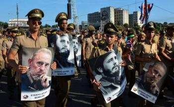 Cuba celebra el centenario de Fidel Castro en el Teatro Carlos Marx