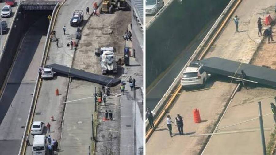 Muere mujer tras caída de estructura en Plaza Interlomas, Naucalpan
