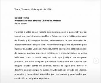 El gobierno de Estados Unidos retir&oacute; la visa a Andr&eacute;s Manuel 