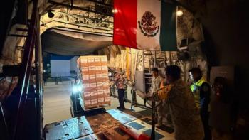 M&eacute;xico env&iacute;a tercer cargamento de ayuda humanitaria a Colombia tras terremoto