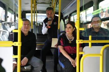 Cumple Clara Brugada compromiso con San Bartolomeacute Xicomulco al poner en marcha tres rutas de RTP llamadas Las Ardillas y anuncia compra de nuevas unidades