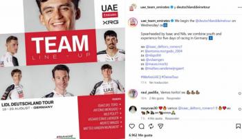 Isaac del Toro y Nils Politt liderar&aacute;n al UAE Team Emirates en el Tour de Alemania 2026