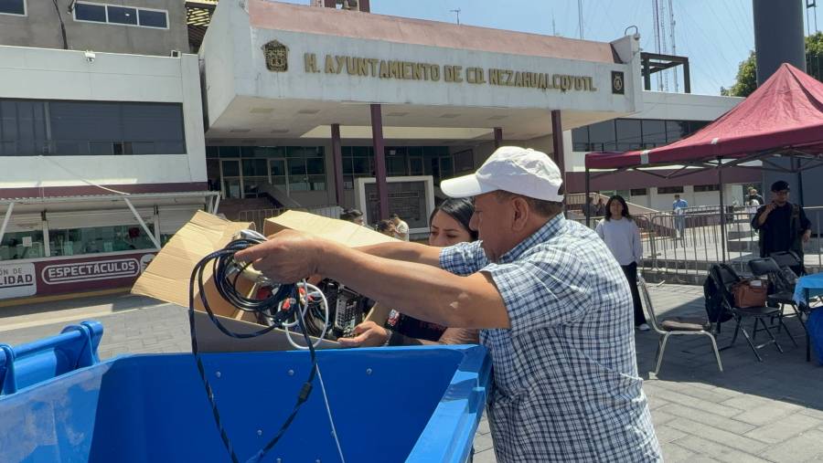 Nezahualcóyotl impulsa reciclaje de electrónicos para evitar contaminación del agua