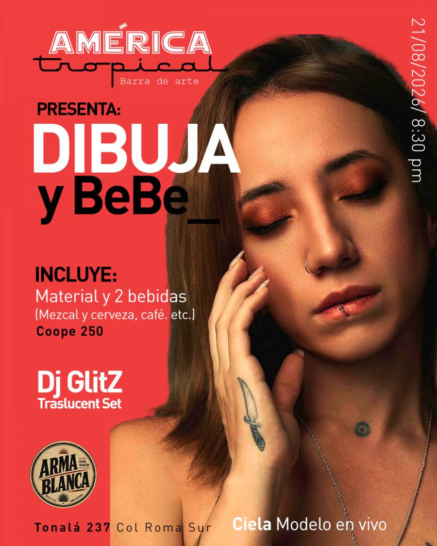 América Tropical fusiona dibujo, mezcal y música en Roma Sur