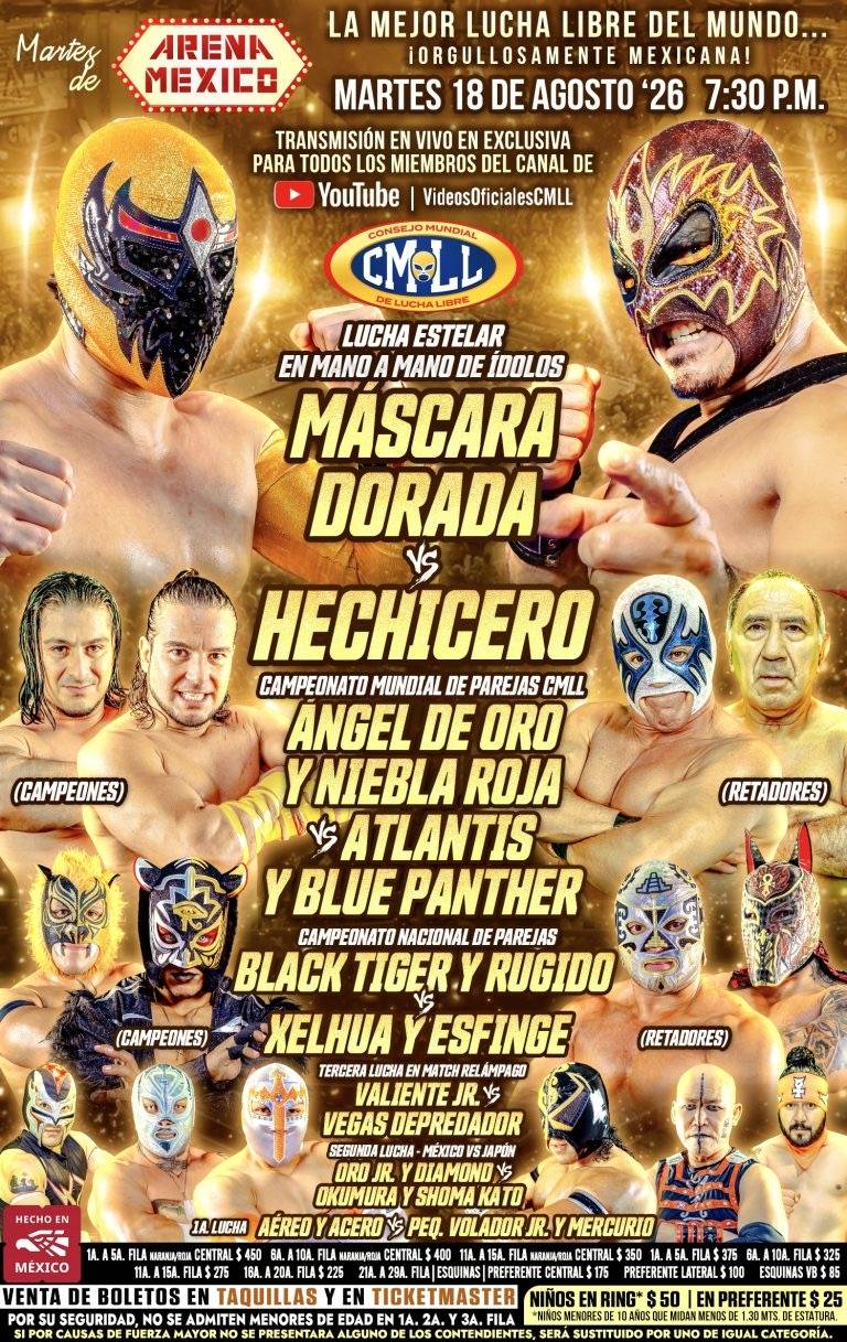  ¡Noche de campeonatos y un gran mano a mano en la Arena México!