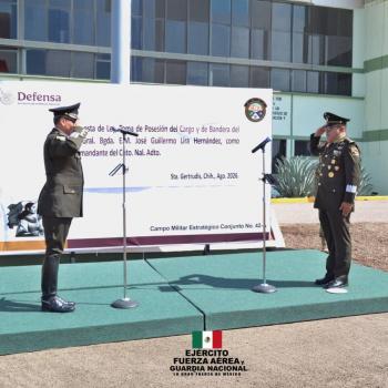 General Jos&eacute; Guillermo Lira Hern&aacute;ndez asume mando del Centro Nacional de Adiestramiento en Chihuahua