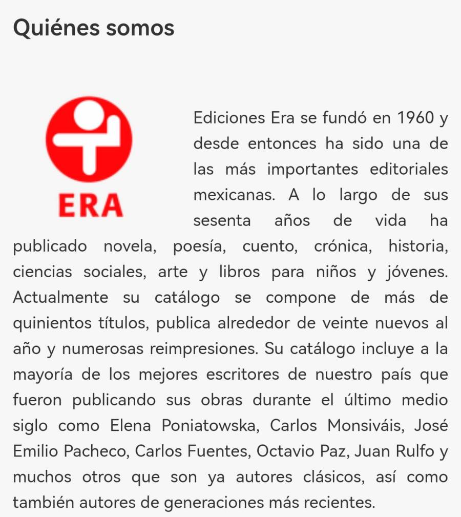 Mandataria Sheinbaum analiza cómo apoyar a Ediciones Era ante reducción de operaciones