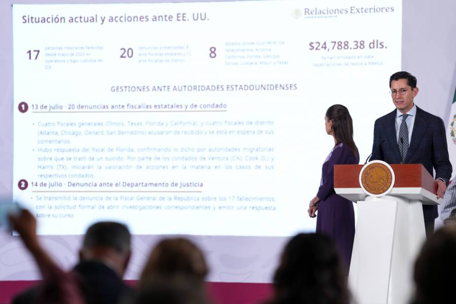 México busca responsabilidades penales por 17 muertes de migrantes vinculadas a ICE