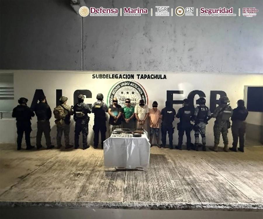 Operativos en Chiapas dejan ocho detenidos ligados al crimen organizado
