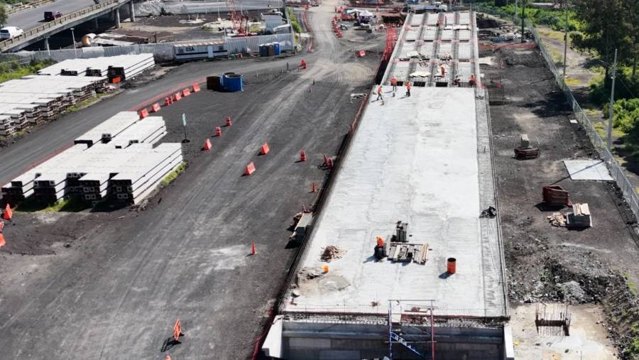 Puente Alameda Oriente 2 registra avance de 42%; SICT prevé concluirlo en octubre