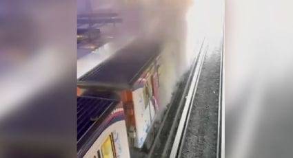 Incendio en estación Taxqueña provoca desalojo y suspensión parcial del Metro