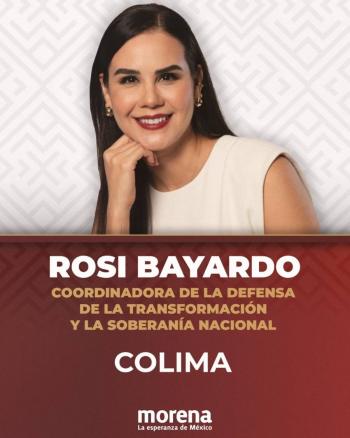 Rosa Mar&iacute;a Bayardo 'corcholata' de Morena a la gubernatura de Colima rumbo a 2027