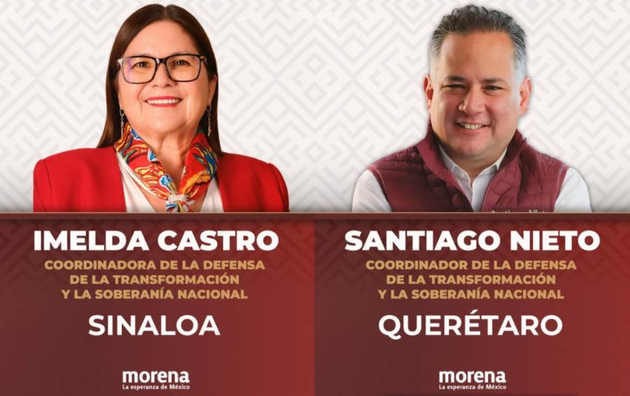 Morena designa a Santiago Nieto y a Imelda Castro como coordinadores estatales en Querétaro y Sinaloa