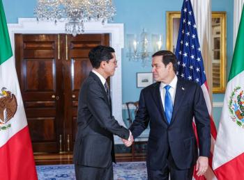 Canciller Velasco y secretario Marco Rubio destacan cooperaci&oacute;n en seguridad y migraci&oacute;n en Washington