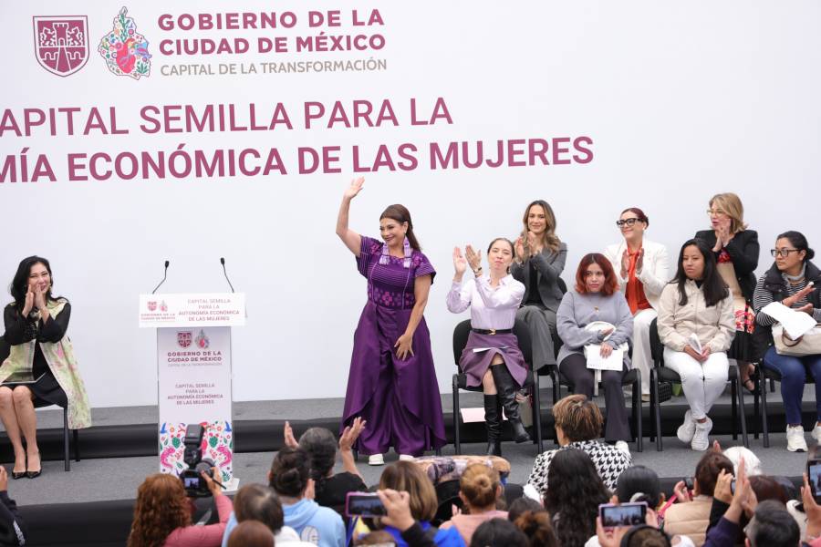 Impulsa Clara Brugada autonomía económica de las mujeres con Capital Semilla; “Queremos Mujeres Decidiendo en Libertad”