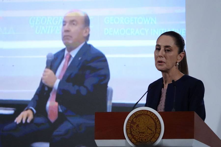 Sheinbaum señala que Calderón no está vinculado a investigación financiera de García Luna