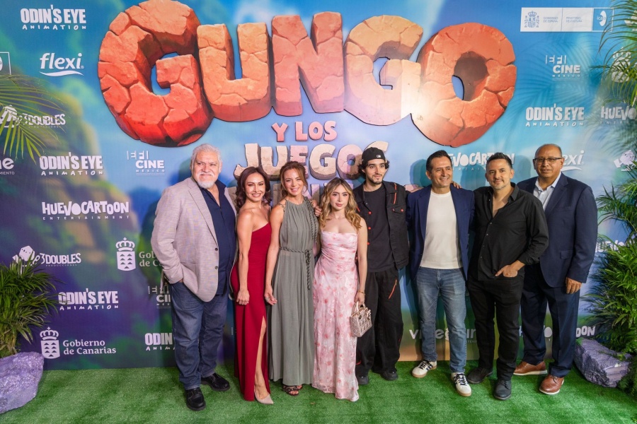 El elenco de Gungo y los juegos cavernícolas presenta su nueva película animada