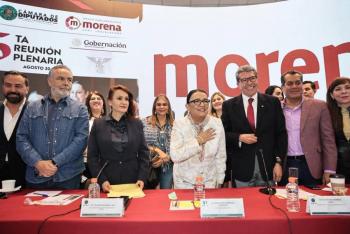 Rosa Icela llama a diputados de Morena a tener comportamiento moral, preservar el legado de AMLO y cerrar filas con Sheinbaum